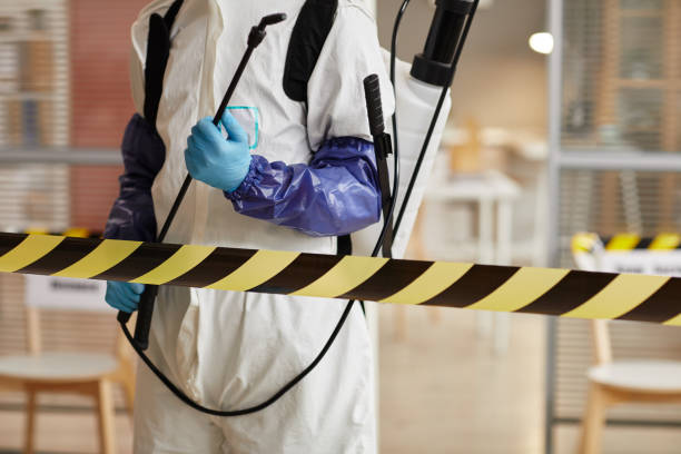 Professional Biohazard technician working in Bayside, WI